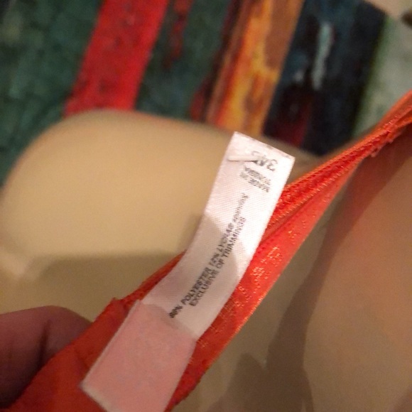 Orange Victoria’s Secret sheer bra  34B - Picture 4 of 4